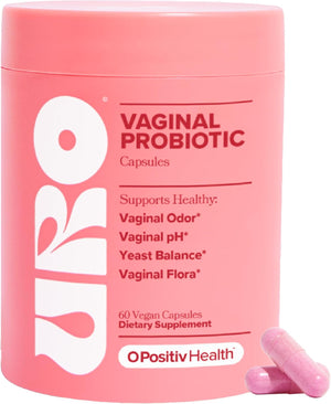 O Positiv URO Vaginal Probiotics for Women Ph Balance with Prebiotics & Lactobacillus Probiotic Blend - Vaginal Health Supplement - Promote Healthy Vaginal Odor & Vaginal Flora, 60 Count (Pack of 1) - Vitamen Store