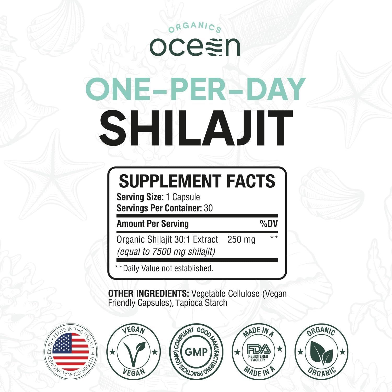One - Per - Day Shilajit Capsules – Natural Shilajit Supplement – 30 Count - Vitamen Store