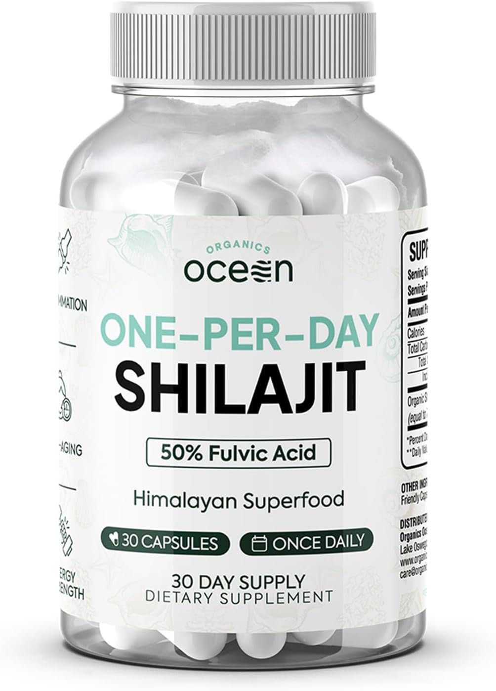 One - Per - Day Shilajit Capsules – Natural Shilajit Supplement – 30 Count - Vitamen Store