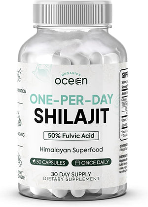 One - Per - Day Shilajit Capsules – Natural Shilajit Supplement – 30 Count - Vitamen Store