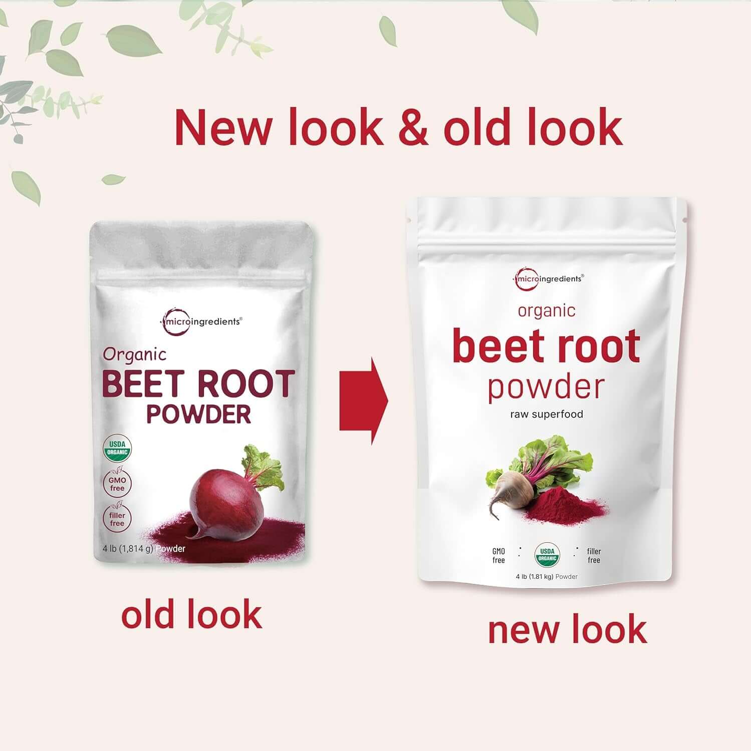 Organic Beet Root Powder, 4 Pounds | Cold Pressed, Water Soluble, High Concentrated Raw Beet Supplement | Superfood Drink Mix | Non - Gmo, Vegan Friendly, Plant Based - Vitamen Store