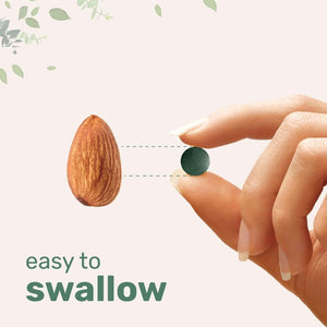 Organic Chlorella Spirulina Tablets, 3000Mg per Serving, 720 Counts, 4 Months Supply, 50/50 Blend Superfood, No Filler, No Additives, Cracked Cell Wall, Rich in Vegan Protein & Chlorophyll - Vitamen Store