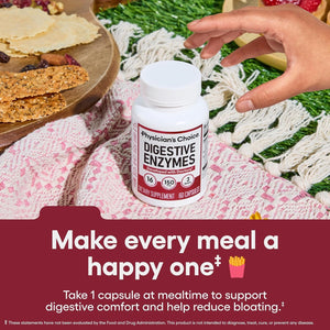 Physician's CHOICE Digestive Enzymes – Multi - Enzyme Blend with Organic Prebiotics and Probiotics – 60 Capsules - Vitamen Store