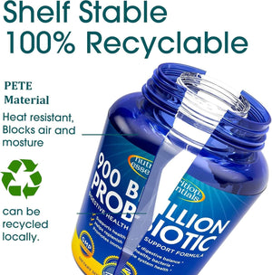 Probiotics for Women & Men – with Lactase Enzyme & Prebiotic Fiber – Vegan Raw Probiotic Formula, Made in USA - Vitamen Store