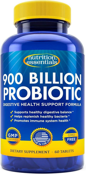 Probiotics for Women & Men – with Lactase Enzyme & Prebiotic Fiber – Vegan Raw Probiotic Formula, Made in USA - Vitamen Store