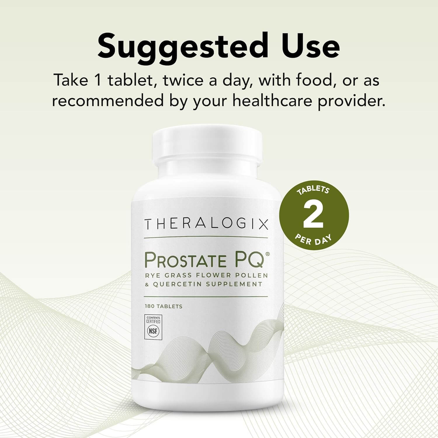 Prostate PQ Rye Grass Pollen Extract Supplement with Quercetin | 90 Day Supply - Allergen - Free | Made in the USA - Vitamen Store
