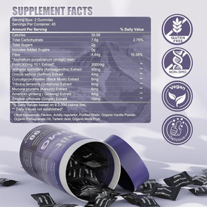 Pure Himalayan Shilajit Gummies for Men & Women - 100% Natural & Organic | 85+ Trace Minerals & Fulvic Acid | 90 Count | Individually Packaged - Vitamen Store