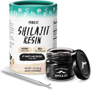 Pure Himalayan Shilajit Resin – Grade A with 85+ Plant - Derived Trace Minerals and Fulvic Acid – Third - Party Lab Tested – 30g - Vitamen Store