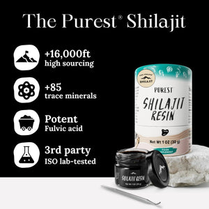 Pure Himalayan Shilajit Resin – Grade A with 85+ Plant - Derived Trace Minerals and Fulvic Acid – Third - Party Lab Tested – 30g - Vitamen Store