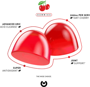 Purefinity Tart Cherry Gummies – RawTart Cherry Extract Gummy Alternative to Tart Cherry Capsules, Juice, Pills - Advanced Uric Acid Cleanse, Powerful Antioixidant w/ Joint Support - 60 Vegan Gummies - Vitamen Store