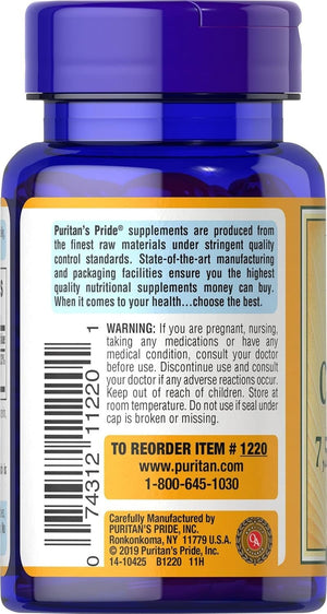 Puritan'S Pride Beta Carotene Provitamin a 7,500Mcg (25,000 IU), 100 Day Supply, 100 Rapid Release Softgels - Vitamen Store
