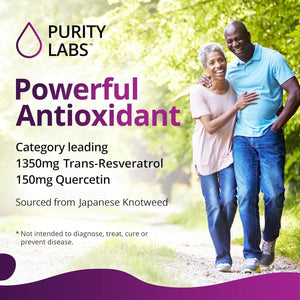 Purity Labs Pure Organic Trans - Resveratrol – Vegan – 90 Capsules - Vitamen Store