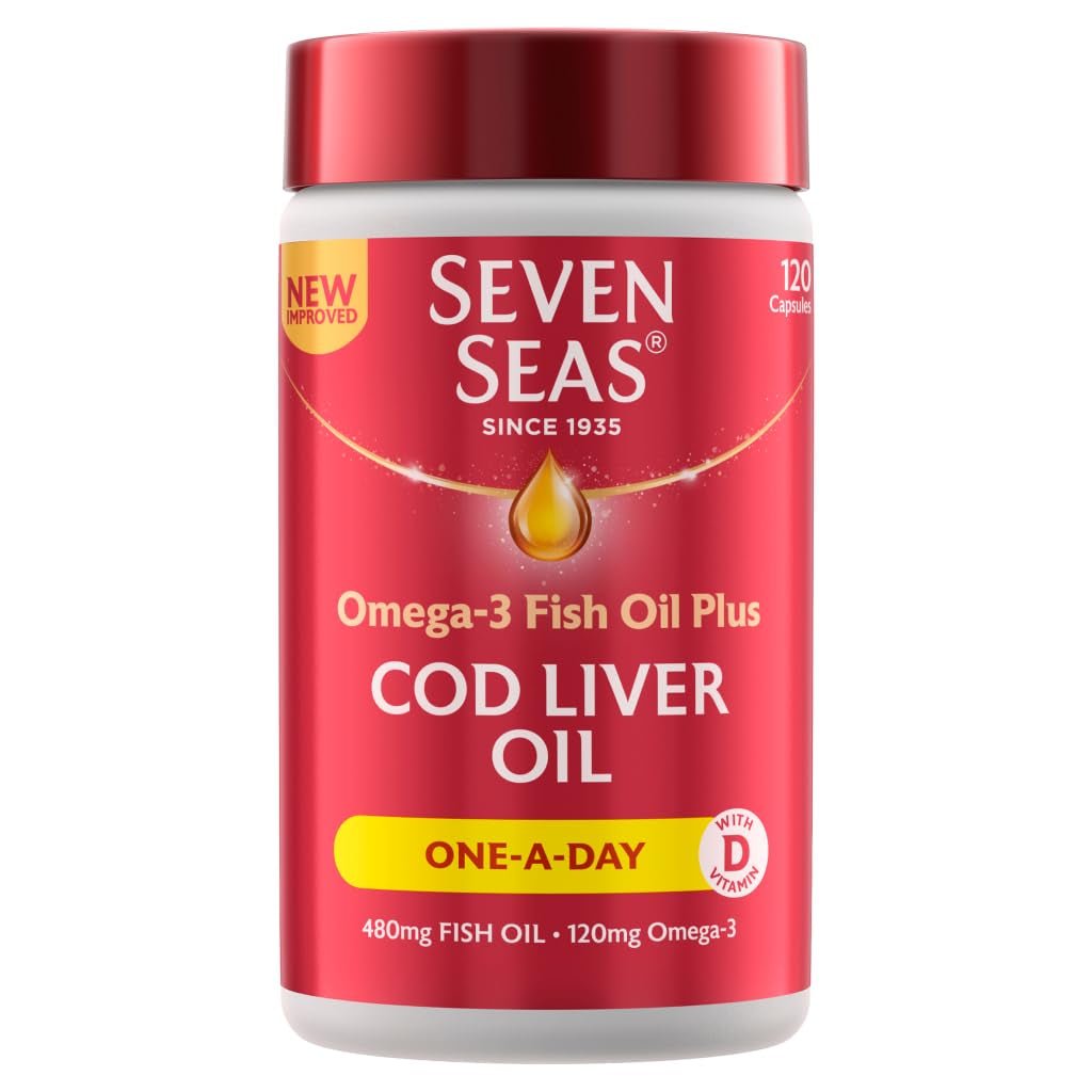 Seven Seas Pure Cod Liver Oil 120 Capsules - Vitamen Store