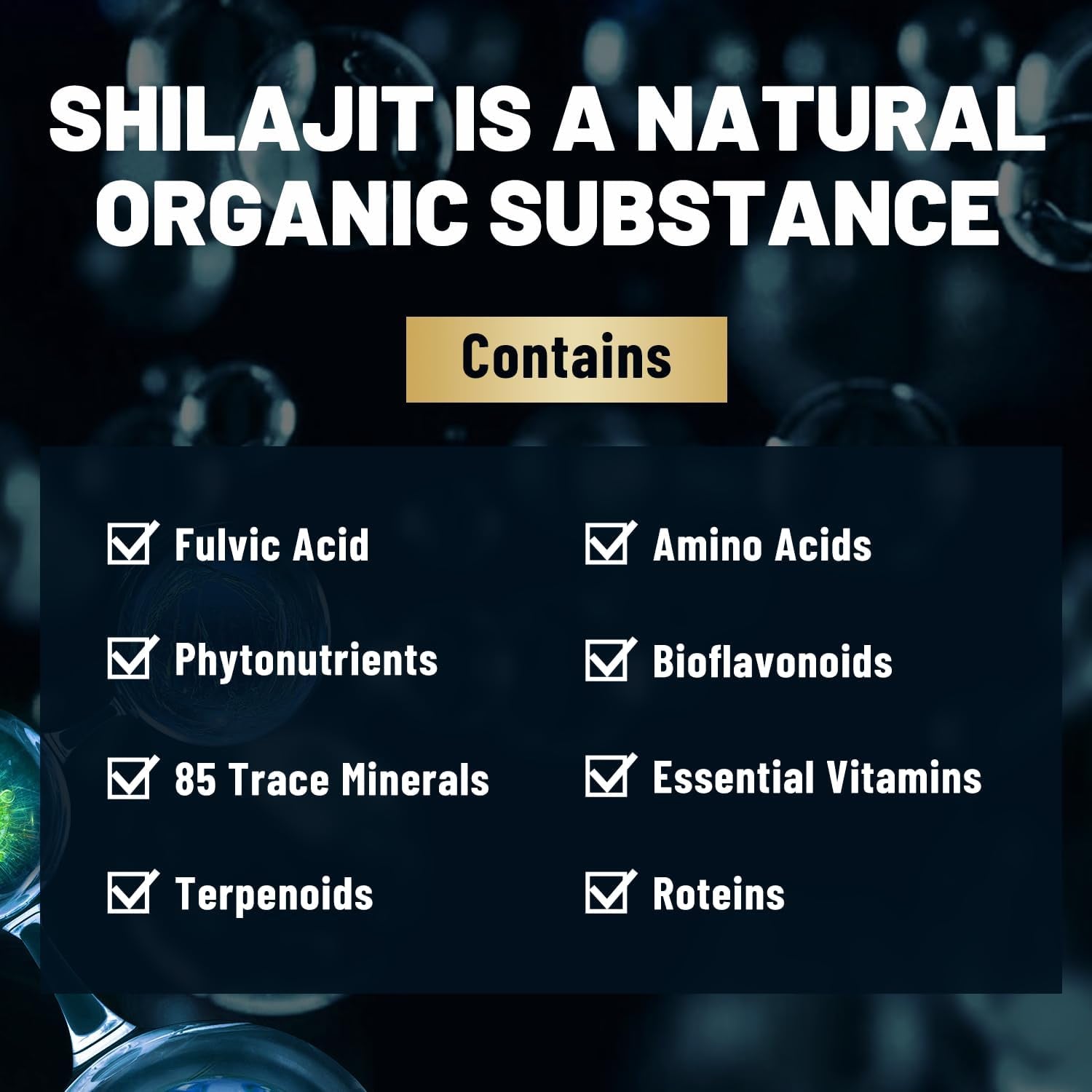 Shilajit Capsules - Premium Shilajit for Men - with Ashwagandha Ginseng and More Fulvic Acid for Men/Women - 120 Capsules - Vitamen Store