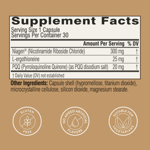 Swisse NAD+ Pro Anti - Aging | Featuring Clinically Proven 300Mg Niagen® | L - Ergothioneine & PQQ | Supports Beauty, Longevity & Vitality | 30 Capsules - Vitamen Store