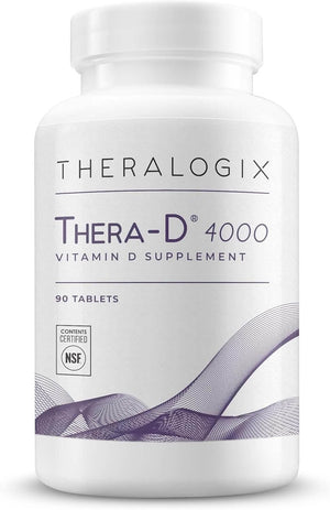 Thera - D 4000 Vitamin D Supplement | 4,000 IU Vitamin D3 Tablets | 90 Day Supply | Made in the USA - Vitamen Store
