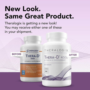 Thera - D 4000 Vitamin D Supplement | 4,000 IU Vitamin D3 Tablets | 90 Day Supply | Made in the USA - Vitamen Store
