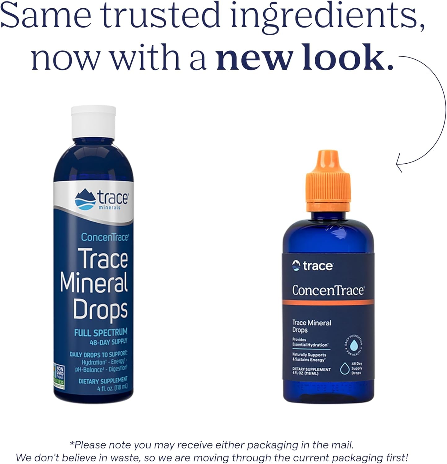 Trace Minerals Concentrace Trace Mineral Drops - Aids Hydration & Electrolyte Restoration - Unflavored - Original, 4 Fl Oz (48 Servings) - Vitamen Store