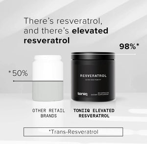 Ultra High Purity Resveratrol Capsules - 98% Trans - Resveratrol - 60 Caps Reservatrol Supplement - Vitamen Store