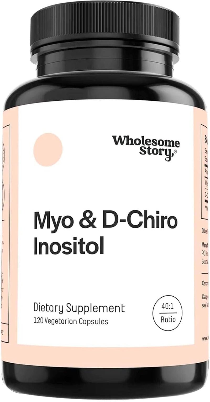 Wholesome Story Myo - Inositol & D - Chiro Inositol (40:1 Ratio) - 120 Vegan Capsules - Vitamen Store