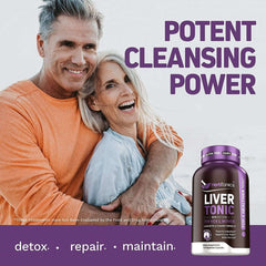 Liver Cleanse Detox & Repair Formula with Milk Thistle - Artichoke and 24 Herbs Liver Health Support Supplement: Silymarin, Dandelion and Chicory Root (Capsule) - vitamenstore.com