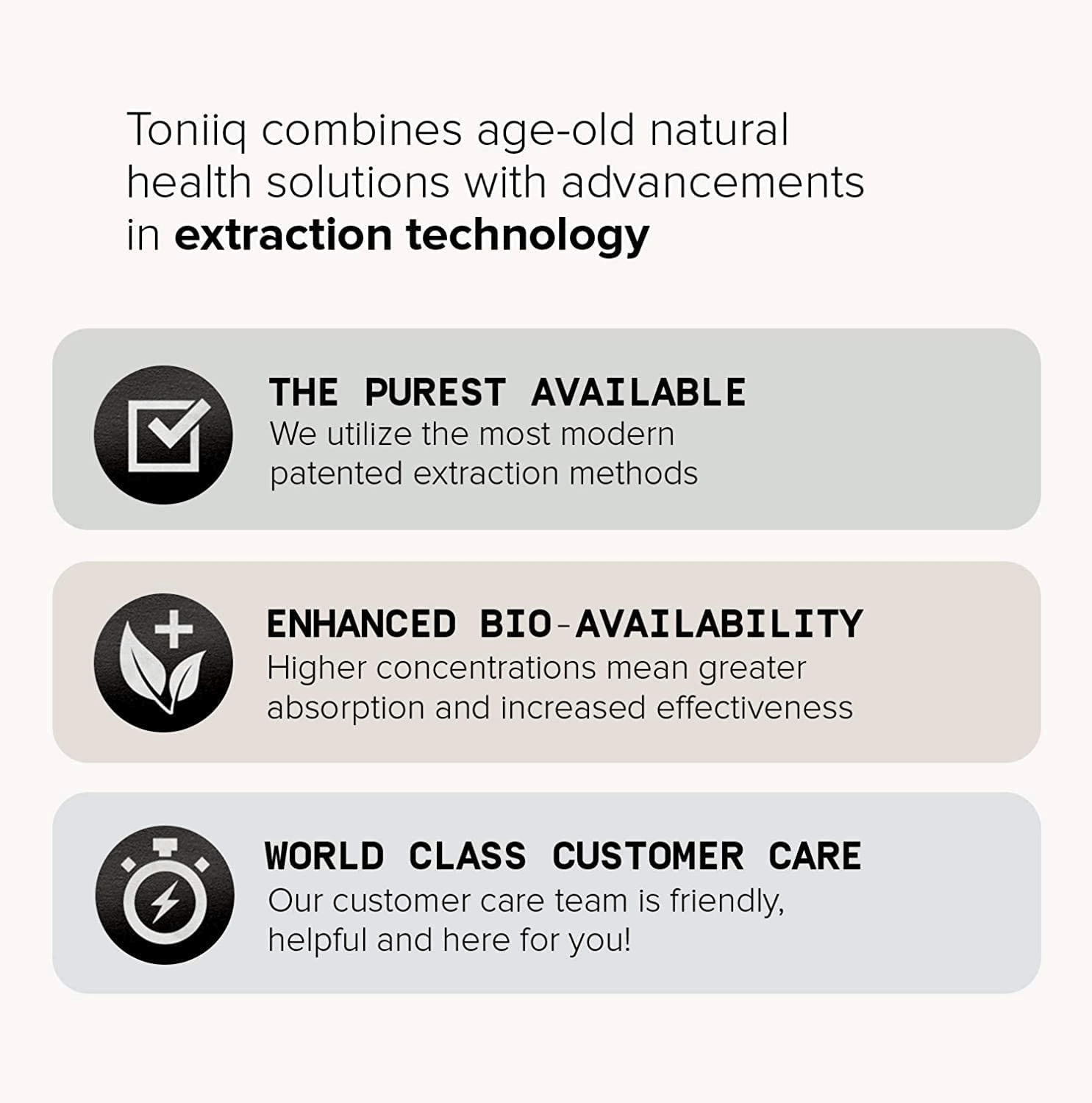 Toniiq Ultra High Purity Quercetin Capsules – 1000mg per Serving, 95%+ Purity – 120 Capsules - Vitamen Store