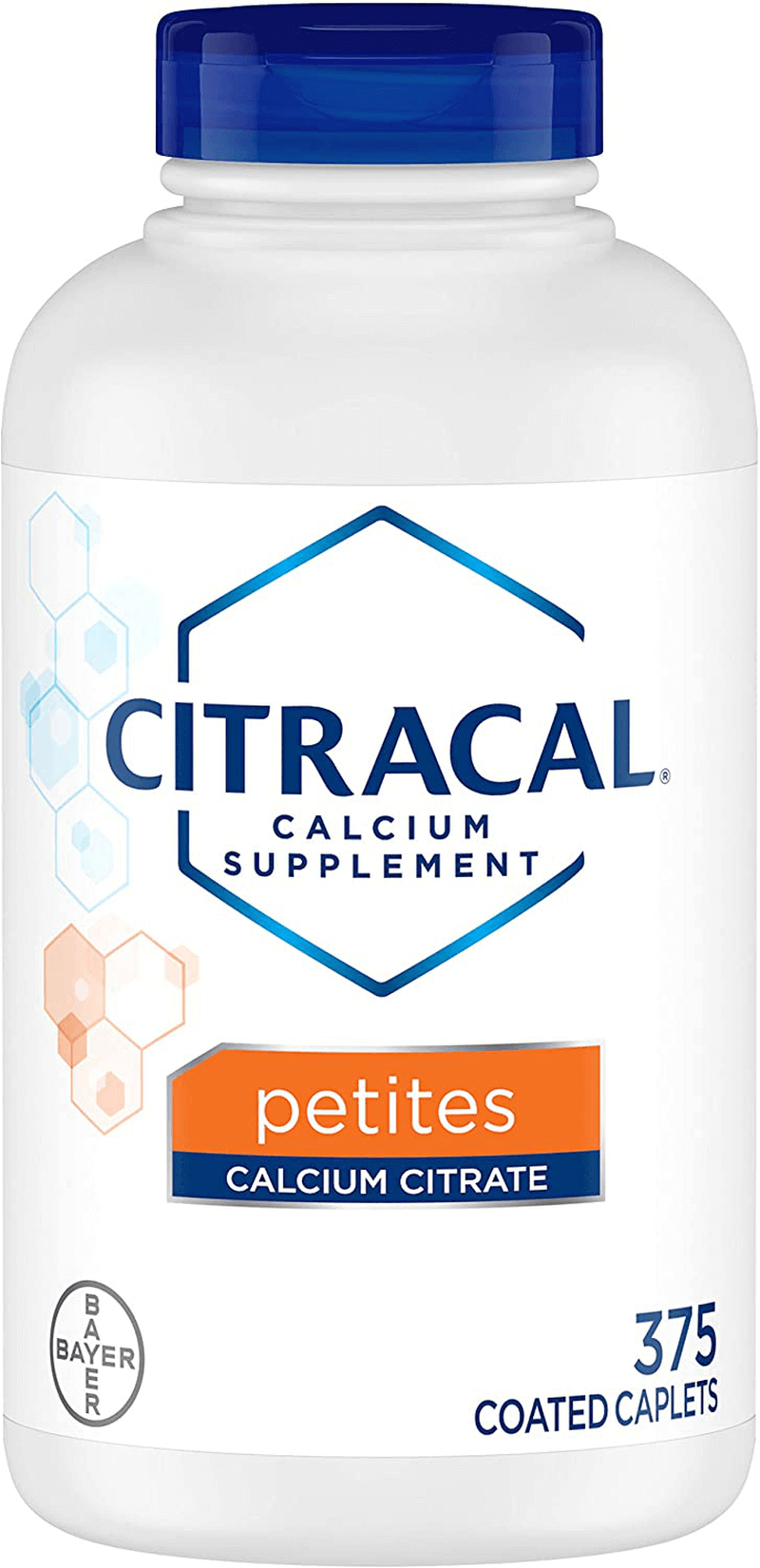 Citracal Petites, Highly Soluble, Easily Digested, 400 mg Calcium Citrate with 500 IU Vitamin D3, Bone Health Supplement for Adults, Relatively Small Easy-to-Swallow Caplets, 375 Count