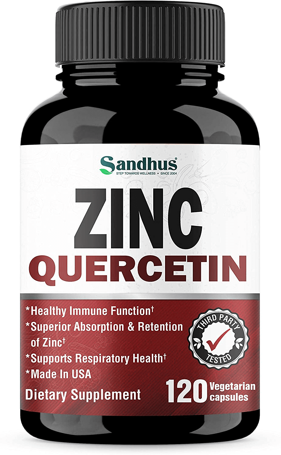 Zinc Quercetin 120 Vegetarian Capsules