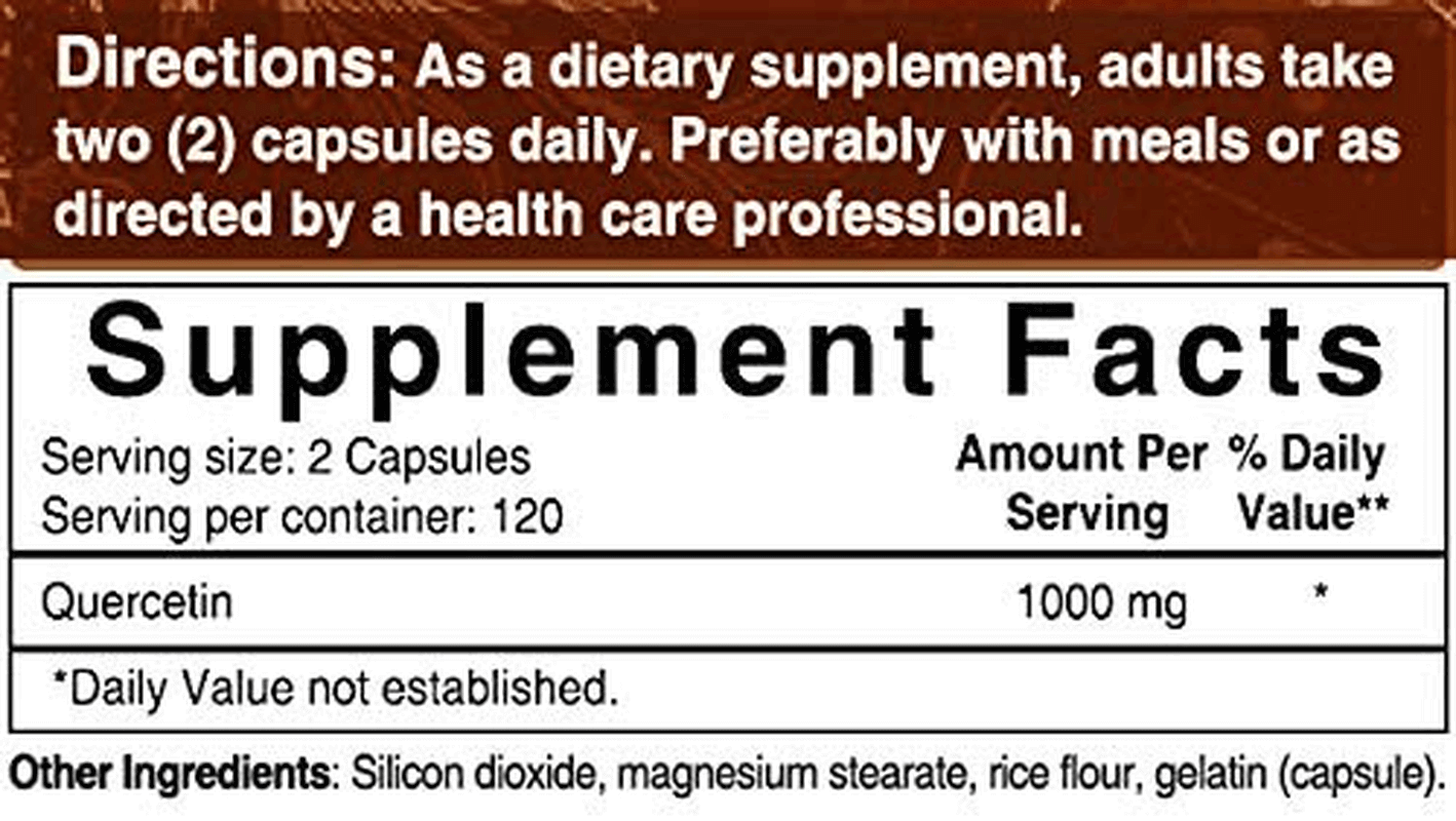 NatureBell Quercetin 1000mg Per Serving, 240 Capsules, Super Immune Vitamins and Quercetin Vitamins, Powerfully Supports Cardiovascular Health, Immune System and Bioflavonoids for Cellular Function