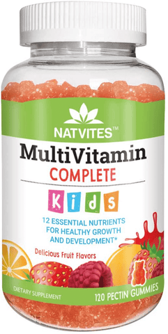 Natvites Multivitamin & Multimineral Pectin Gummies for Kids, 120Count