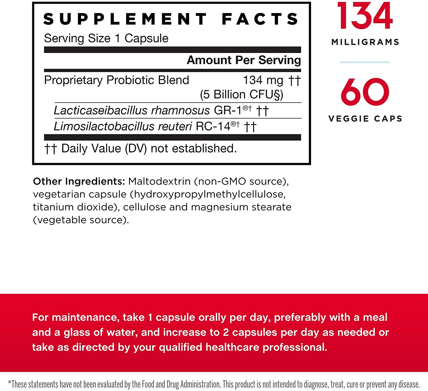 Jarrow Formulas Fem-Dophilus - 1 Billion Organisms per Serving - 30 Veggie Capsules - Women’S Probiotic - Urinary Tract Health - up to 30 Servings