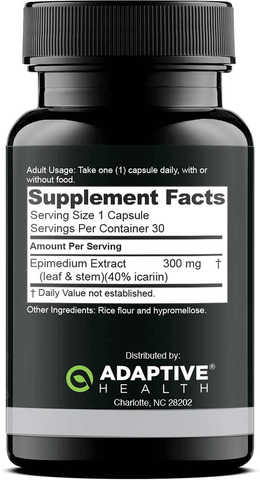 Nugenix Essentials Horny Goat Weed Extract - 300Mg Epimedium Extract, 40% Icariin - 30 Capsules