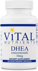 Vital Nutrients - DHEA (Micronized) - Supports Metabolism, Hormone Levels and Energy Levels - 60 Vegetarian Capsules per Bottle - 10 Mg