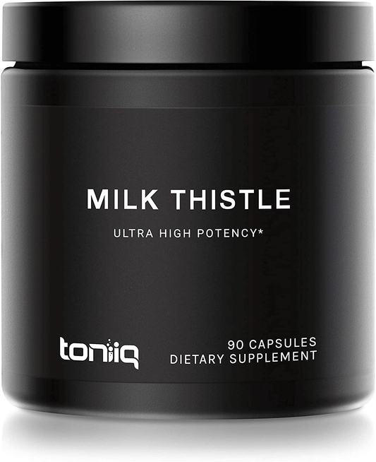 Ultra High Strength Milk Thistle Capsules - 25,000mg 50x Concentrated Extract - 80% Silymarin - Highly Purified and Highly Bioavailable Liver Support Supplement