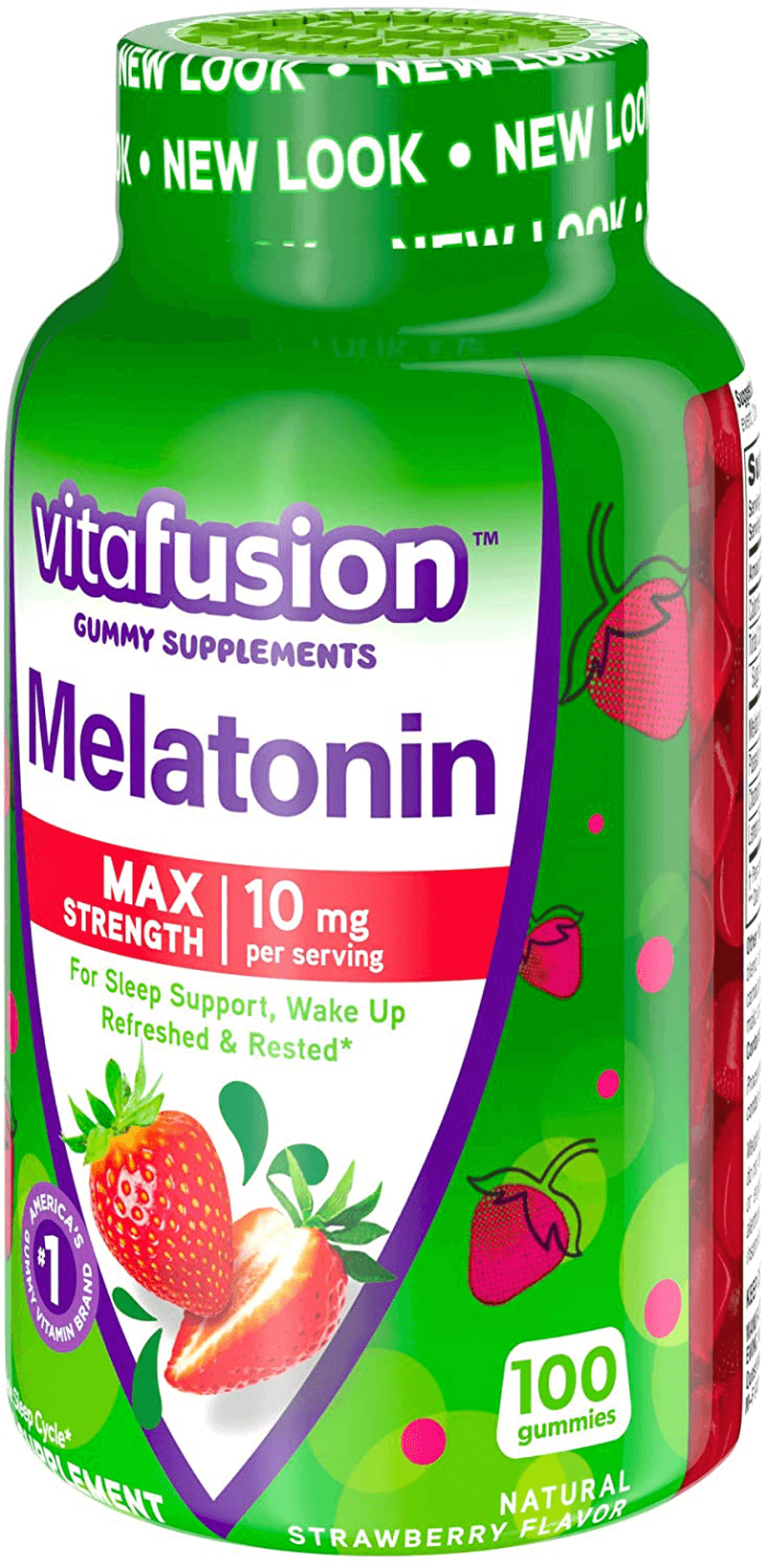 Vitafusion Max Strength Melatonin Gummies, 100 CT