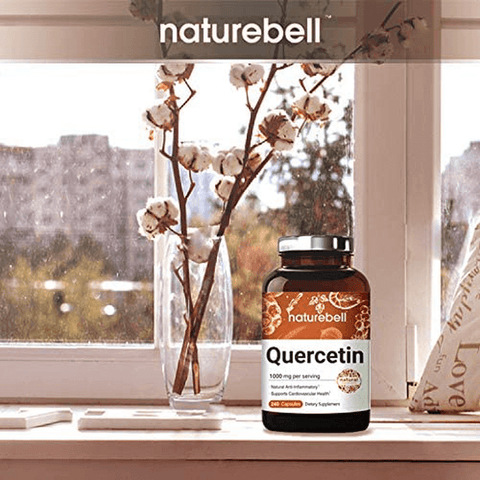 NatureBell Quercetin 1000mg Per Serving, 240 Capsules, Super Immune Vitamins and Quercetin Vitamins, Powerfully Supports Cardiovascular Health, Immune System and Bioflavonoids for Cellular Function