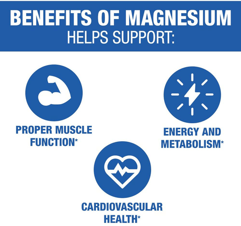 SlowMag Mg Muscle + Heart Magnesium Chloride with Calcium Supplement, 120 Count