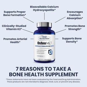 1MD Nutrition OsteoMD – Hydroxyapatite with Vitamin D3 & K2 – 90 Capsules - Vitamen Store