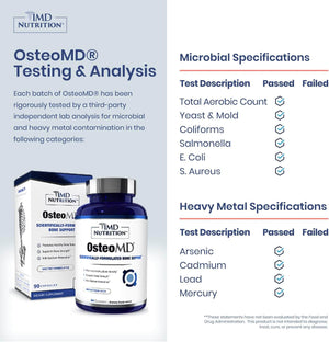 1MD Nutrition OsteoMD – Hydroxyapatite with Vitamin D3 & K2 – 90 Capsules - Vitamen Store