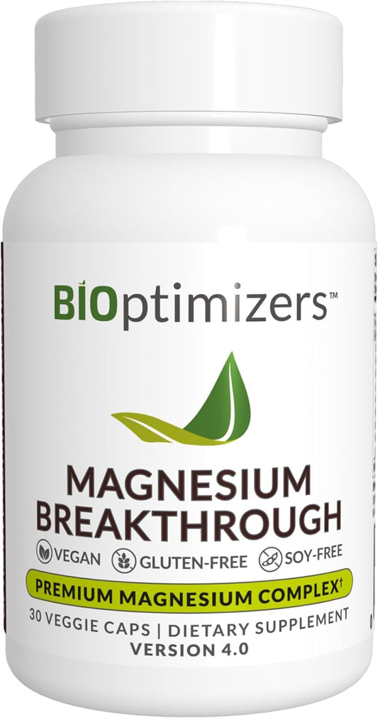 Magnesium Breakthrough Supplement 4.0 – 7 Forms of Magnesium for Daily Wellness – 30 Capsules