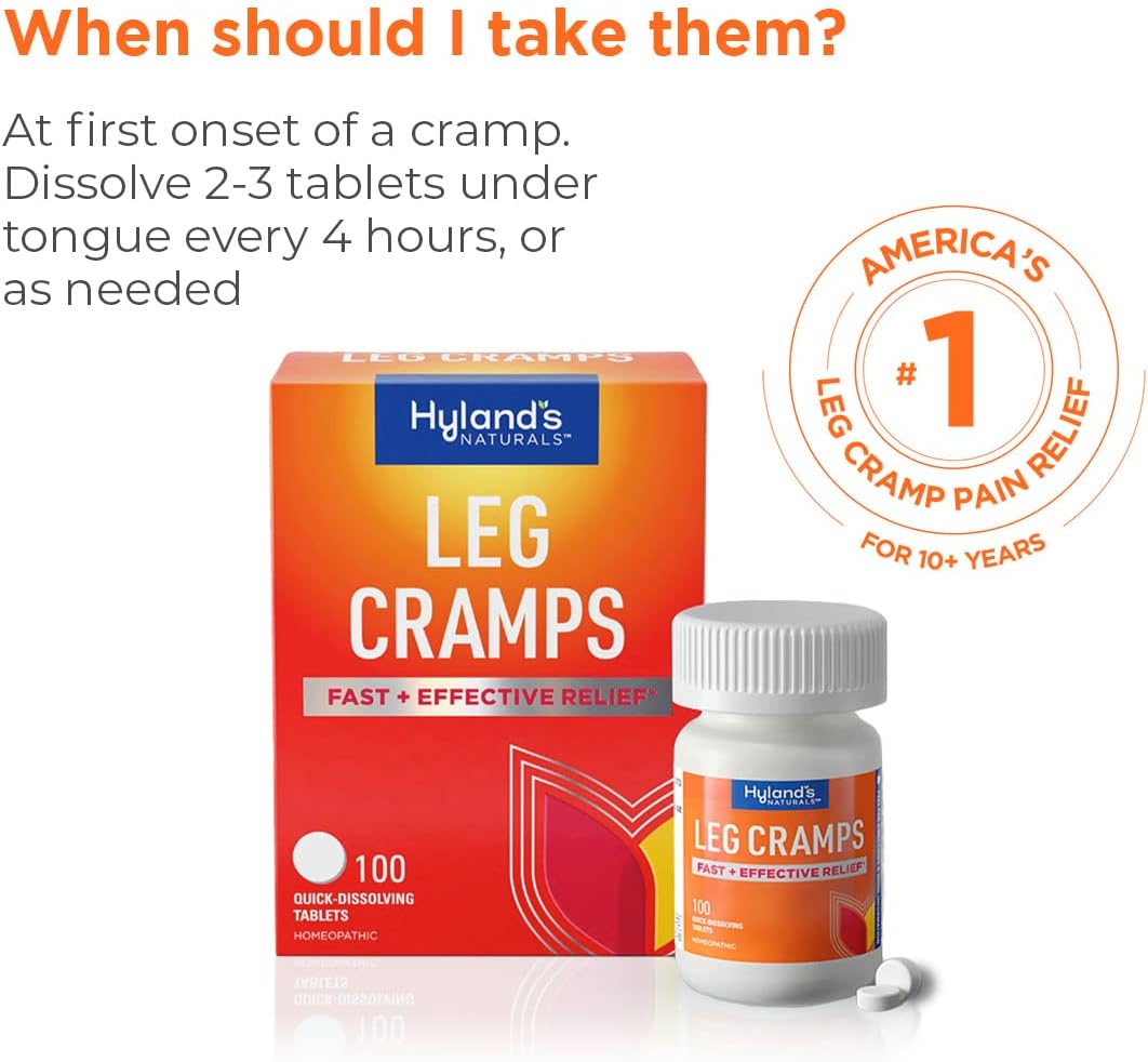 Hyland'S Naturals Leg Cramp Tablets, Natural Relief of Calf, Leg and Foot Cramp, 100 Count