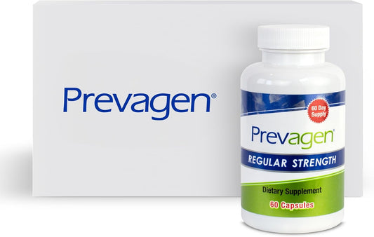 Prevagen Regular Strength 10Mg, 60 Capsules |1 Pack| with Apoaequorin & Vitamin D with Stackable Prevagen Storage Box