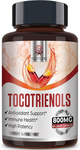 Tocotrienol Supplement Full Spectrum,Tocotrienol Vitamin E-Tocotrienols 800Mg, 60 Liquid-Filled Capsules | Free Shipping | Vitamenstore.com