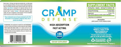 Cramp Defense® Magnesium for Leg Cramps, Muscle Cramps & Muscle Spasms. End Them Fast & Permanently. Organic Magnesium Muscle Relaxer, Non-Laxative, NO Magnesium Oxide! Double-Size Bottle, 180 Caps.