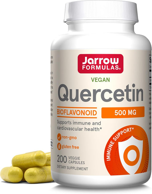 Jarrow Formulas Quercetin, for Cardiovascular Support, 500mg, 200 Capsules