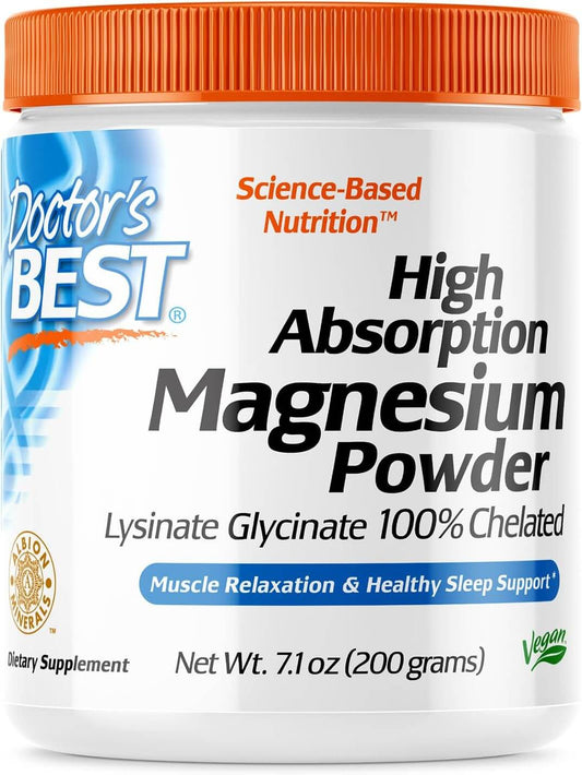 Doctor'S Best High Absorption Magnesium Powder 200G, 7.1 Ounce (Pack of 1)