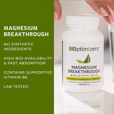 Magnesium Breakthrough Supplement 4.0 – 7 Forms of Magnesium for Daily Wellness – 30 Capsules