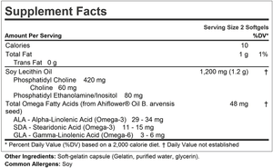 Andrew Lessman PC Liver & Brain Benefits 360 Softgels - Phosphatidyl Choline, Most Important Building Block for Healthy Liver and Brain Structure and Function. No Additives. Easy to Swallow Softgels - Vitamen Store
