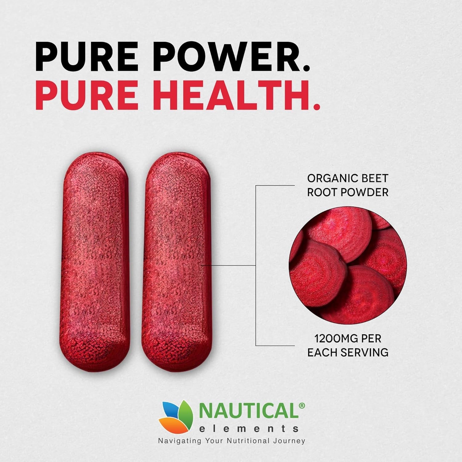 Beet Root Capsules – 1200 mg per Serving – 200 Capsules – Pure, Non - GMO, Gluten - Free Beetroot Powder - Vitamen Store