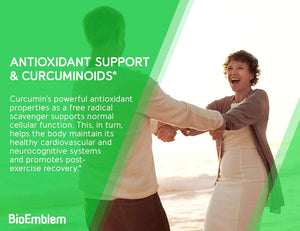 Bioemblem Turmeric Curcumin Supplement with Bioperine | Joint Support & Heart Health | with Organic Turmeric Powder & 95% Curcuminoids Extract | California Made, Non - Gmo, 30 - Day Supply - Vitamen Store